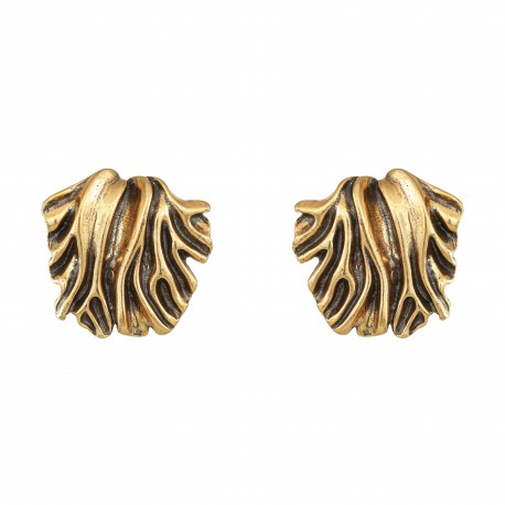Brinco Claudia Arbex Octopus Metal Ouro Vintage