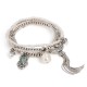 Pulseira Camila Klein Memories Kit Pérolas Prata Velho
