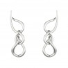 Brinco Claudia Arbex Minimal Prata Vintage