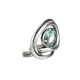 Anel Claudia Arbex Minimal Prata Vintage