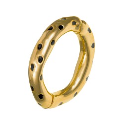 Pulseira Nádia Gimenes Leopard Spot Metal Dourado