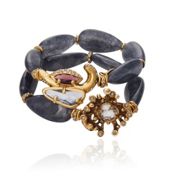 Pulseira Camila Klein Memories Polvo Kit Pedras Ouro Velho