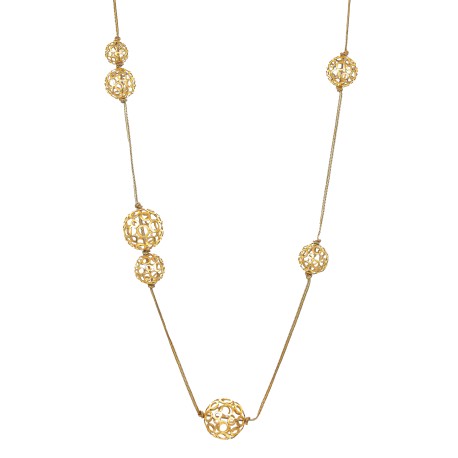 Colar Monica Di Creddo Olimpia Longo Ouro Vintage