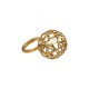 Anel Monica Di Creddo Olimpia Globo Ouro Vintage