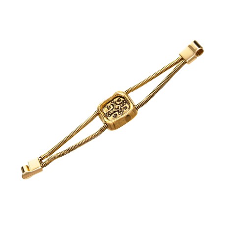 Pulseira Monica Di Creddo Vedette Medalha Ouro Vintage