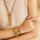 Pulseira Monica Di Creddo Vedette Medalha Ouro Vintage