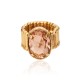 Anel Camila Klein Riviera Cristal Ouro Velho