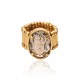 Anel Camila Klein Riviera Cristal Ouro Velho