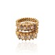 Anel Camila Klein Riviera Kit Cristais Ouro Velho