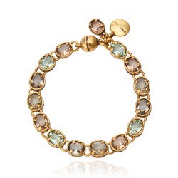 Pulseira Camila Klein Riviera Cristais Ouro Velho
