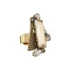 Anel Korpusnu Clouds Aro Cristais Ouro Vintage