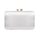 Bolsa Maria Chic Acessórios Clutch Lina Cetim Prata