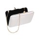 Bolsa Maria Chic Acessórios Clutch Lina Cetim Prata