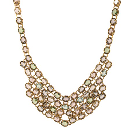 Colar Camila Klein Riviera Exclusive Cristais Ouro Velho