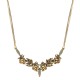 Colar Claudia Arbex Indiana Cristais Ouro Vintage
