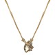 Colar Claudia Arbex Indiana Pingente Cristais Ouro Vintage