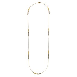 Colar Hector Albertazzi Paradoxo Longo Ouro Vintage