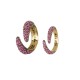 Anel Hector Albertazzi Classics Collors Kit Pink Ouro Vintage