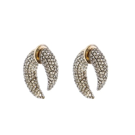 Brinco Hector Albertazzi Classics Cosmos Strass Ouro Vintage