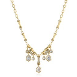 Colar Claudia Arbex Bambu Conceito Ouro Vintage