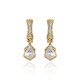 Brinco Claudia Arbex Bambu Pingente Ouro Vintage