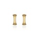 Brinco Claudia Arbex Bambu Pequeno Ouro Vintage