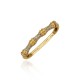 Anel Claudia Arbex Bambu Duplo Ouro Vintage