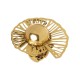 Anel Nádia Gimenes Caracol Metal Dourado