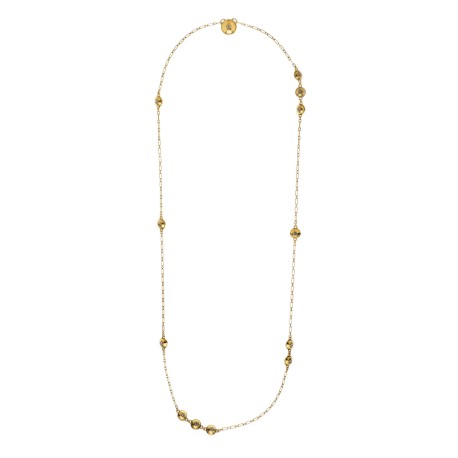 Colar Hector Albertazzi Mare Longo Ouro Vintage