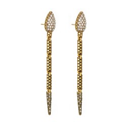 Brinco Hector Albertazzi Snake BO.BÔ Slim Ouro Light