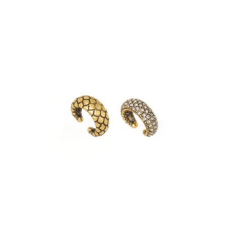 Brinco Hector Albertazzi Snake BO.BÔ Kit Ear Cuff Ouro Light