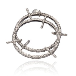 Pulseira Camila Klein Essencial Asas Kit Prata Velho