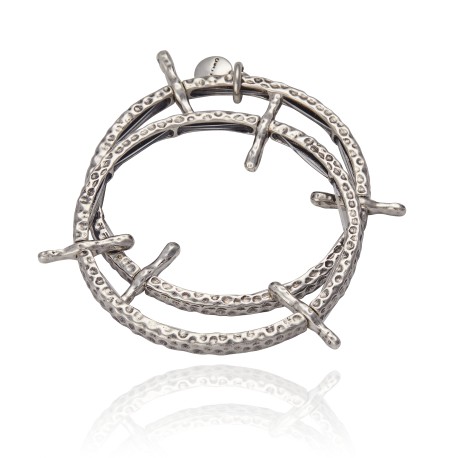 Pulseira Camila Klein Essencial Asas Kit Prata Velho