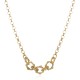 Colar Claudia Arbex Bambu Curto Ouro Vintage
