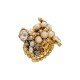 Anel Estela Geromini Hanami Cachos Ouro