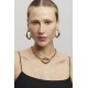 Colar Hector Albertazzi Paisagens Mini Elos Strass Ouro Vintage