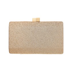 Bolsa Empório MP Clutch Retangular Gliter Dourada