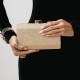 Bolsa Empório MP Clutch Retangular Gliter Dourada