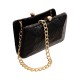Bolsa Empório MP Clutch Malha Metálica Preta