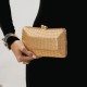 Bolsa Empório MP Clutch Malha Metálica Dourada