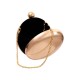 Bolsa Maria Chic Acessórios Mini Clutch Esfera Metal Dourado Rose