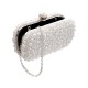 Bolsa Maria Chic Acessórios Clutch Bordada em Pérolas