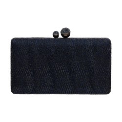 Bolsa Maria Chic Acessórios Clutch Cristais Marinho