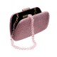 Bolsa Serpui Clutch Josephine Cristais Amethist Dourado