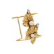 Pulseira Korpusnu Flos Bracelete Ouro Vintage