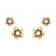 Brinco Korpusnu Flos Kit Flores Ouro Vintage