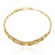 Colar Claudia Arbex Bambu Cristais Ouro Vintage