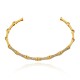 Colar Claudia Arbex Bambu Gargantilha Ouro Vintage