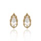 Brinco Claudia Arbex Bambu Gota Ouro Vintage