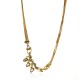 Colar Claudia Arbex Disco Cristais Ouro Vintage